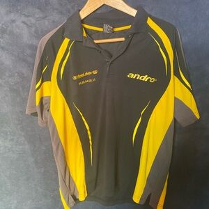 French Sponsored local table tennis shirt, Med, stretch fabric